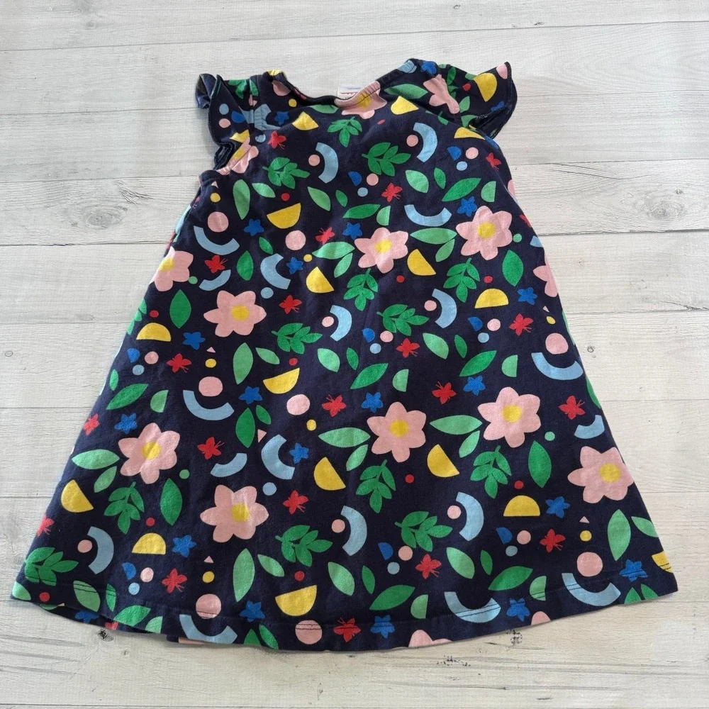 Hanna Andersson‎ girls cotton colorful floral dress 110/5
